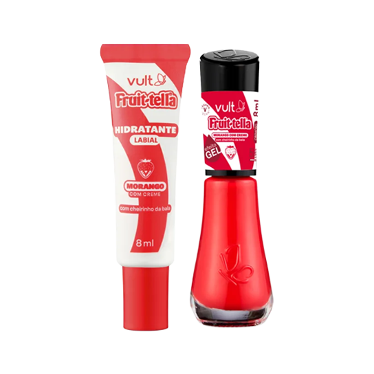 Lipbalm e Esmalte da Fruittella licenciados pela empresa Vult.